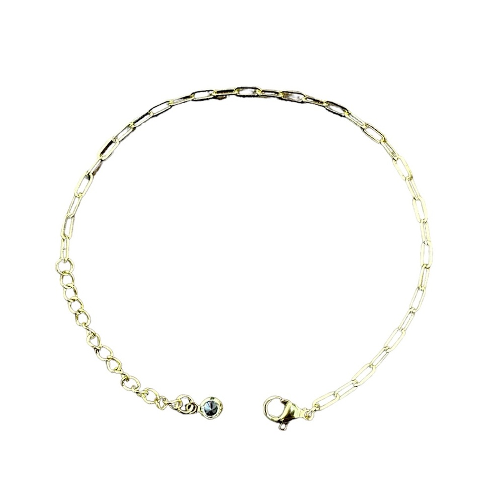14K Gold Plated Dainty Paperclip Bracelet